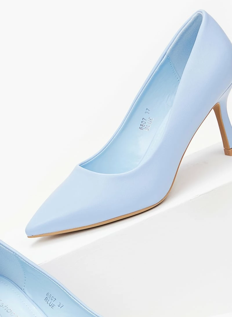 The Fashion Project Γόβες μυτερές με λεπτό τακούνι - Γαλάζιο - Image 3