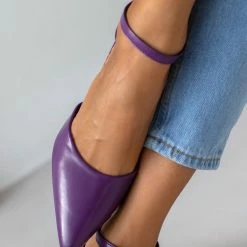 The Fashion Project Γόβες μυτερές με μπαρέτα - Μωβ