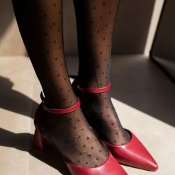 The Fashion Project Γόβες μυτερές με μπαρέτα - Μπορντό