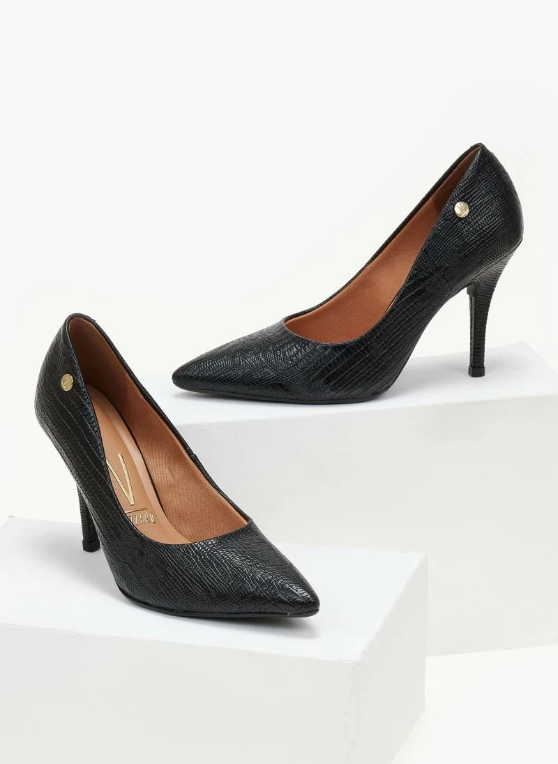 Γόβες μυτερές με Pattern VIZZANO 1184.1101 - Μαύρο - Image 3