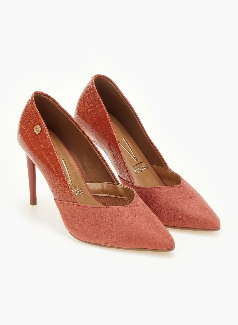 Γόβες μυτερές με Pattern VIZZANO 1344.104 - Κεραμιδί - Image 3