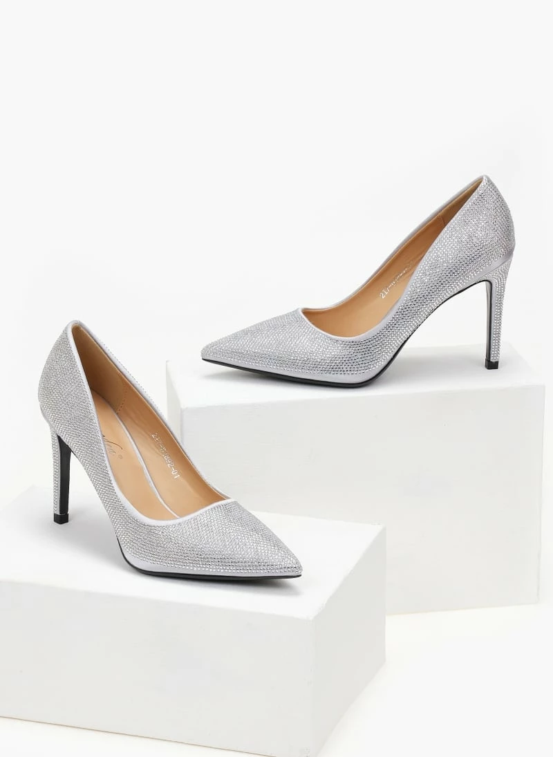 The Fashion Project Γόβες μυτερές με Strass - Ασημί - Image 3