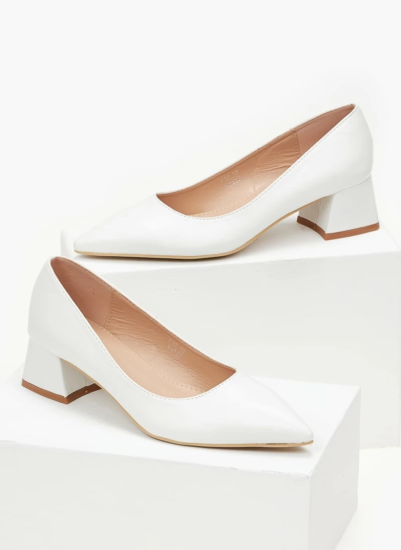 The Fashion Project Γόβες μυτερές με χαμηλό τακούνι - Λευκό - Image 5