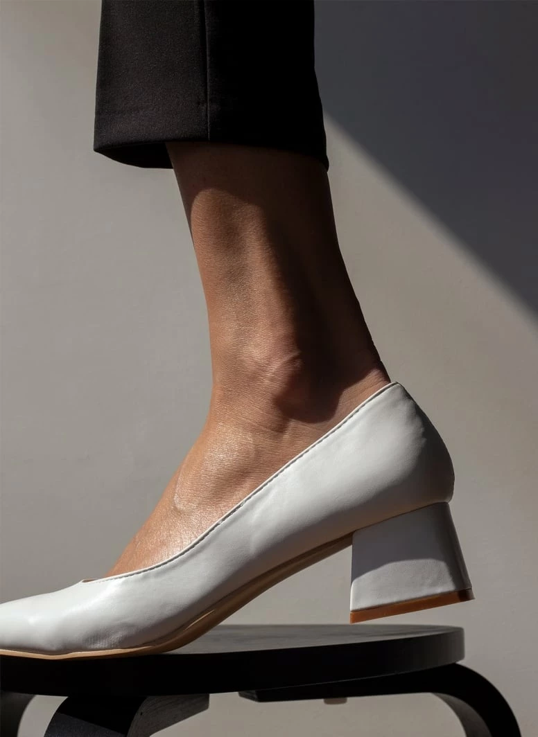 The Fashion Project Γόβες μυτερές με χαμηλό τακούνι - Λευκό - Image 7