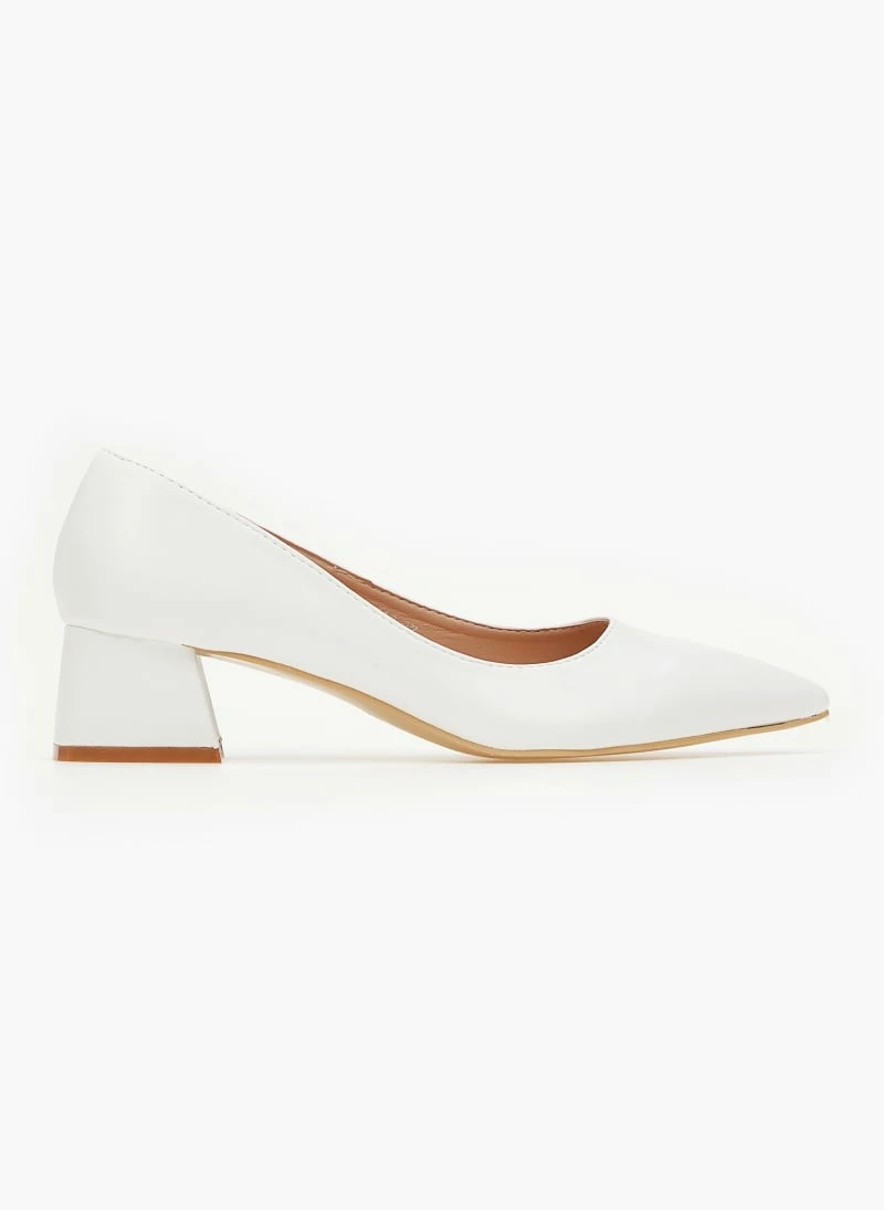 The Fashion Project Γόβες μυτερές με χαμηλό τακούνι - Λευκό - Image 2