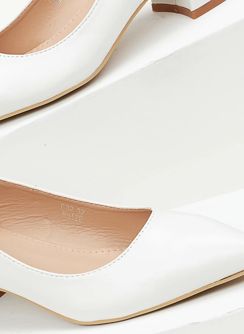 The Fashion Project Γόβες μυτερές με χαμηλό τακούνι - Λευκό - Image 6