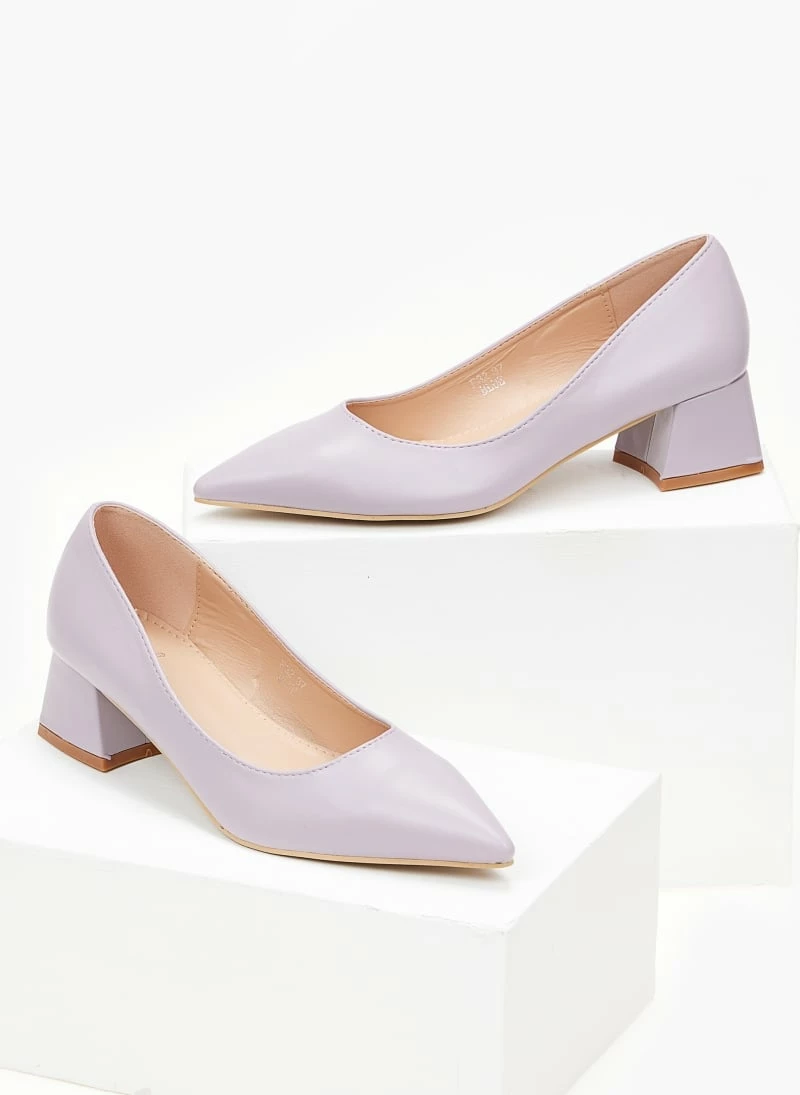 The Fashion Project Γόβες μυτερές με χαμηλό τακούνι - Λιλά - Image 6