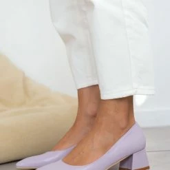 The Fashion Project Γόβες μυτερές με χαμηλό τακούνι - Λιλά