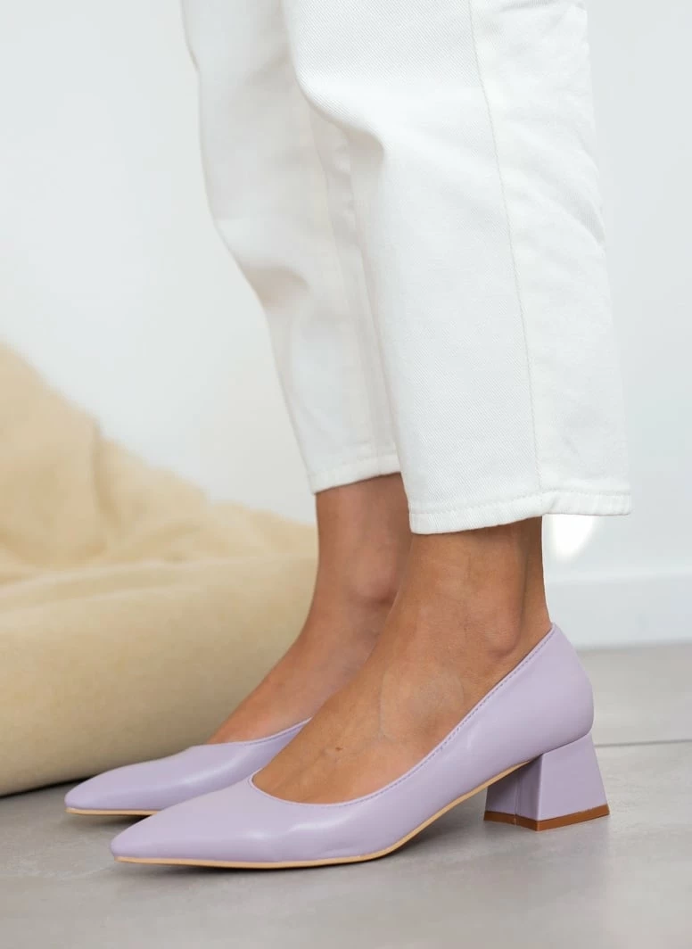 The Fashion Project Γόβες μυτερές με χαμηλό τακούνι - Λιλά