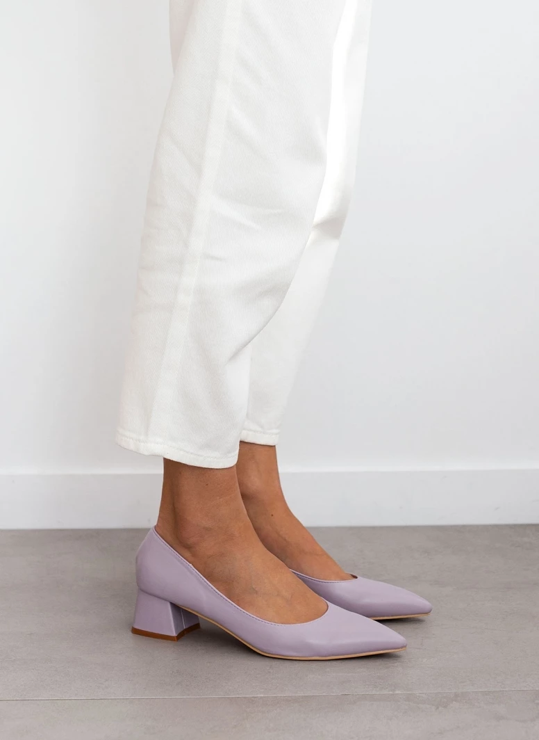 The Fashion Project Γόβες μυτερές με χαμηλό τακούνι - Λιλά - Image 7