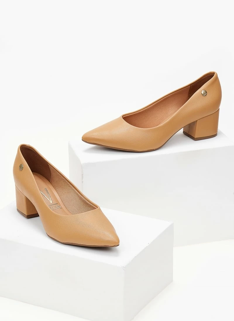 Γόβες μυτερές με χαμηλό τακούνι VIZZANO 1220.315 - Κάμελ - Image 3