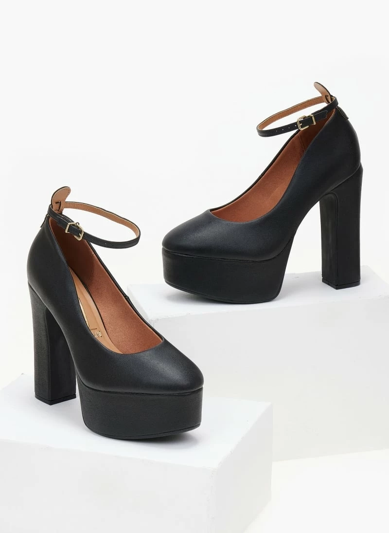 Γόβες με φιάπα ψηλή VIZZANO 1400.102 - Μαύρο - Image 2