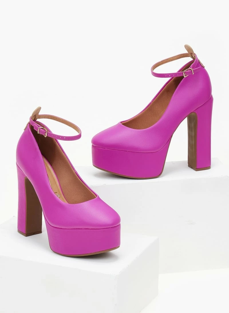 Γόβες με φιάπα ψηλή VIZZANO 1400.102 - Φούξια - Image 5