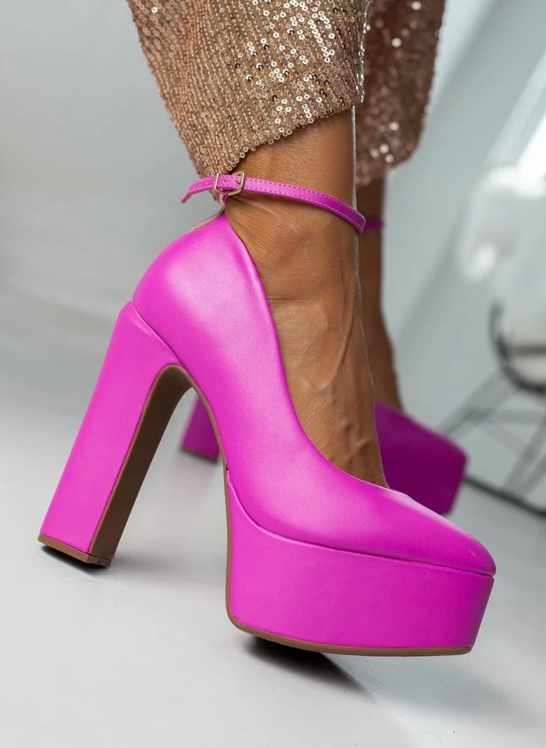 Γόβες με φιάπα ψηλή VIZZANO 1400.102 - Φούξια - Image 4