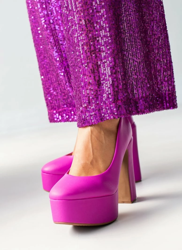 Γόβες με φιάπα ψηλή VIZZANO 1400.102 - Φούξια - Image 9