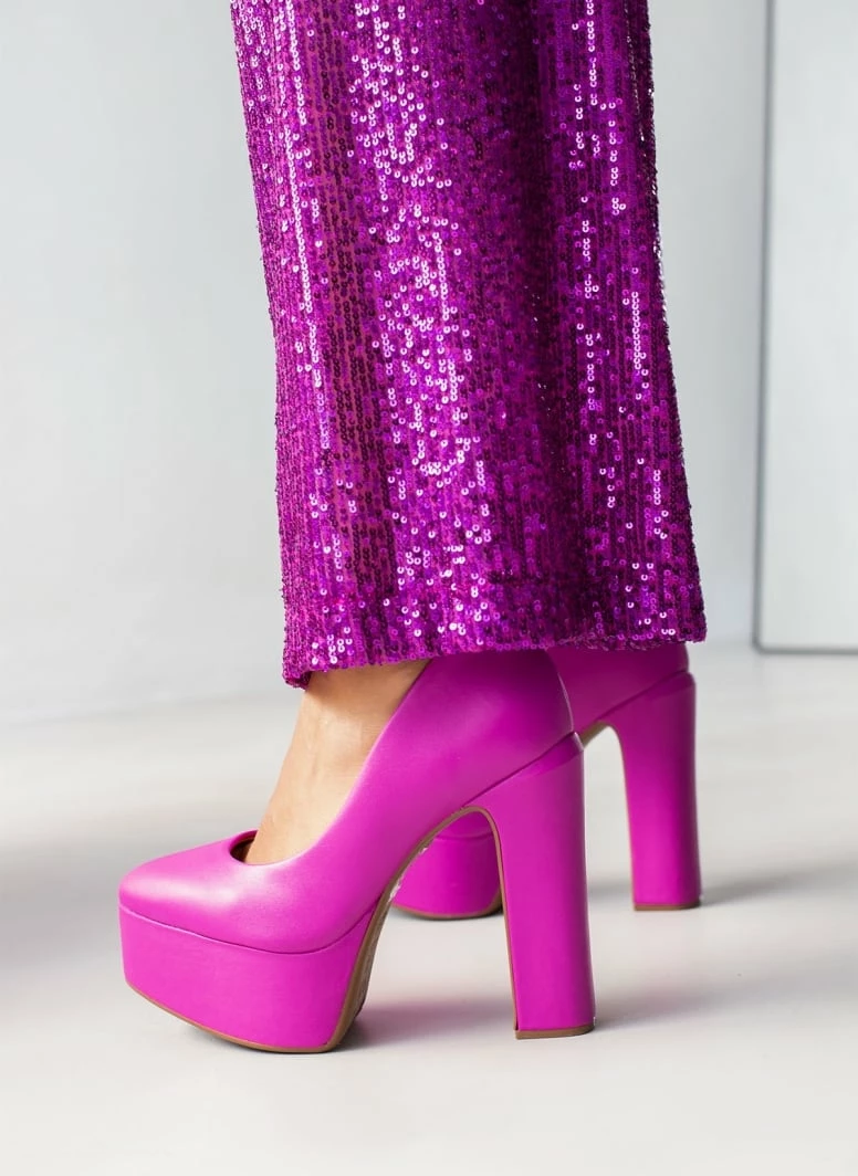 Γόβες με φιάπα ψηλή VIZZANO 1400.102 - Φούξια - Image 8