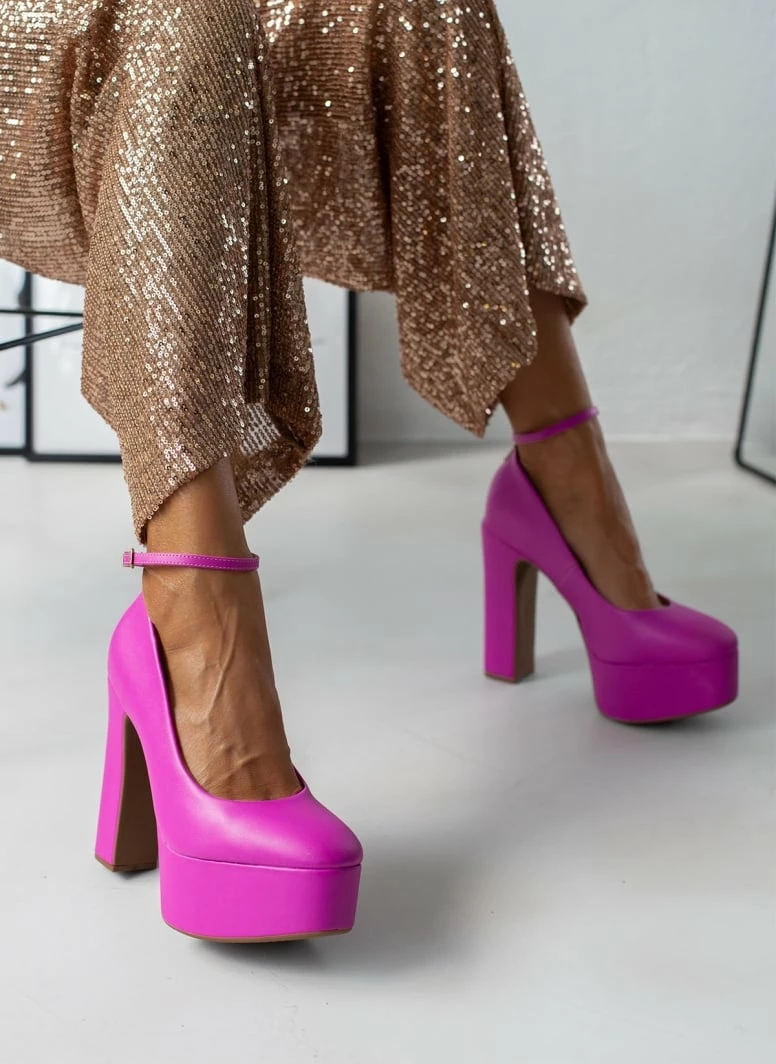 Γόβες με φιάπα ψηλή VIZZANO 1400.102 - Φούξια - Image 7