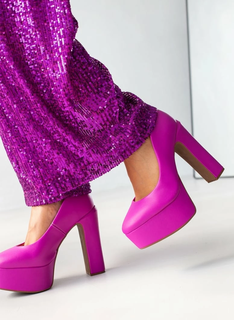 Γόβες με φιάπα ψηλή VIZZANO 1400.102 - Φούξια - Image 10