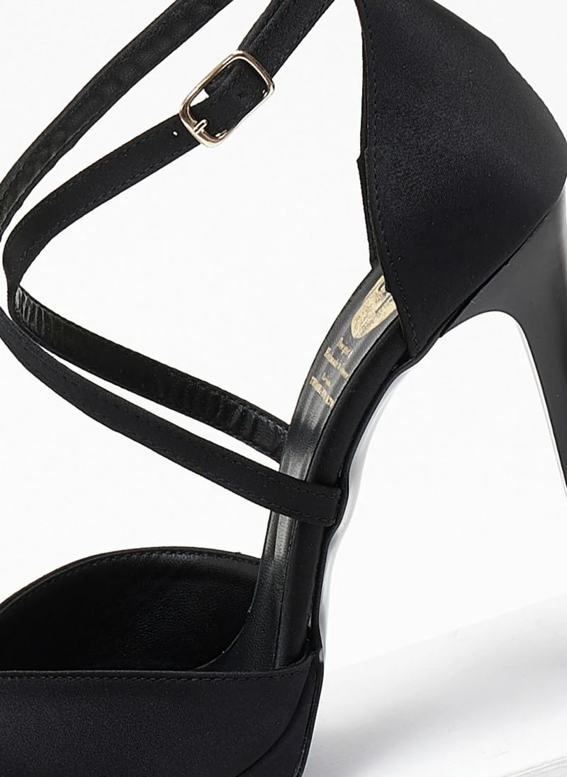 Γόβες σατέν με δέσιμο χιαστί Tfp Exclusive - Μαύρο - Image 5