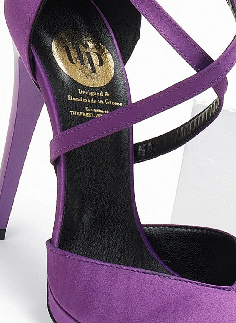 Γόβες σατέν με δέσιμο χιαστί Tfp Exclusive - Μωβ - Image 5