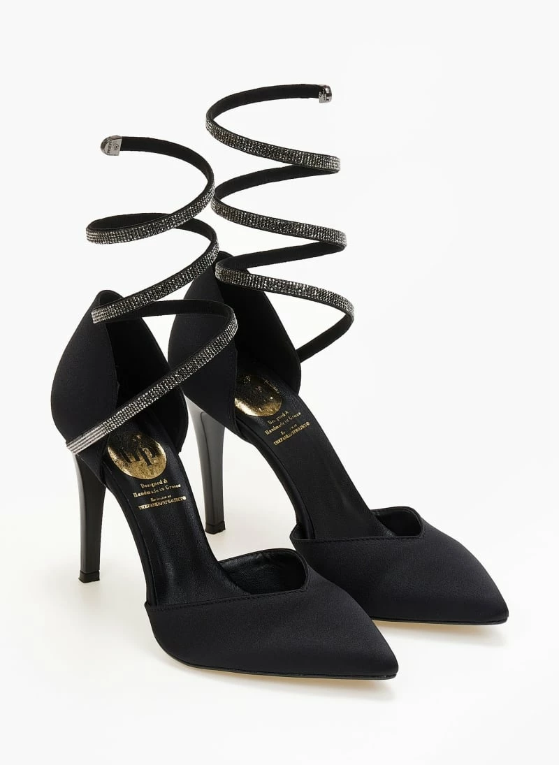 Γόβες σατέν με έλασμα και Strass Tfp - Μαύρο - Image 2