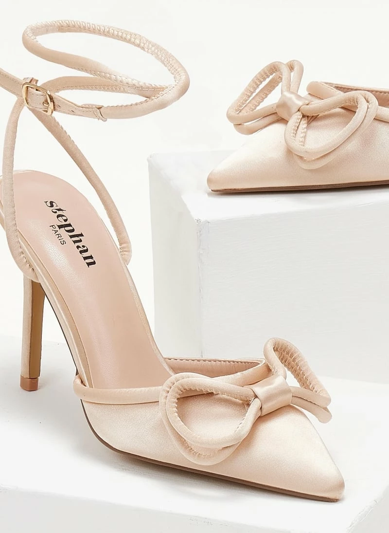 The Fashion Project Γόβες σατέν με φιόγκο - Μπεζ - Image 7