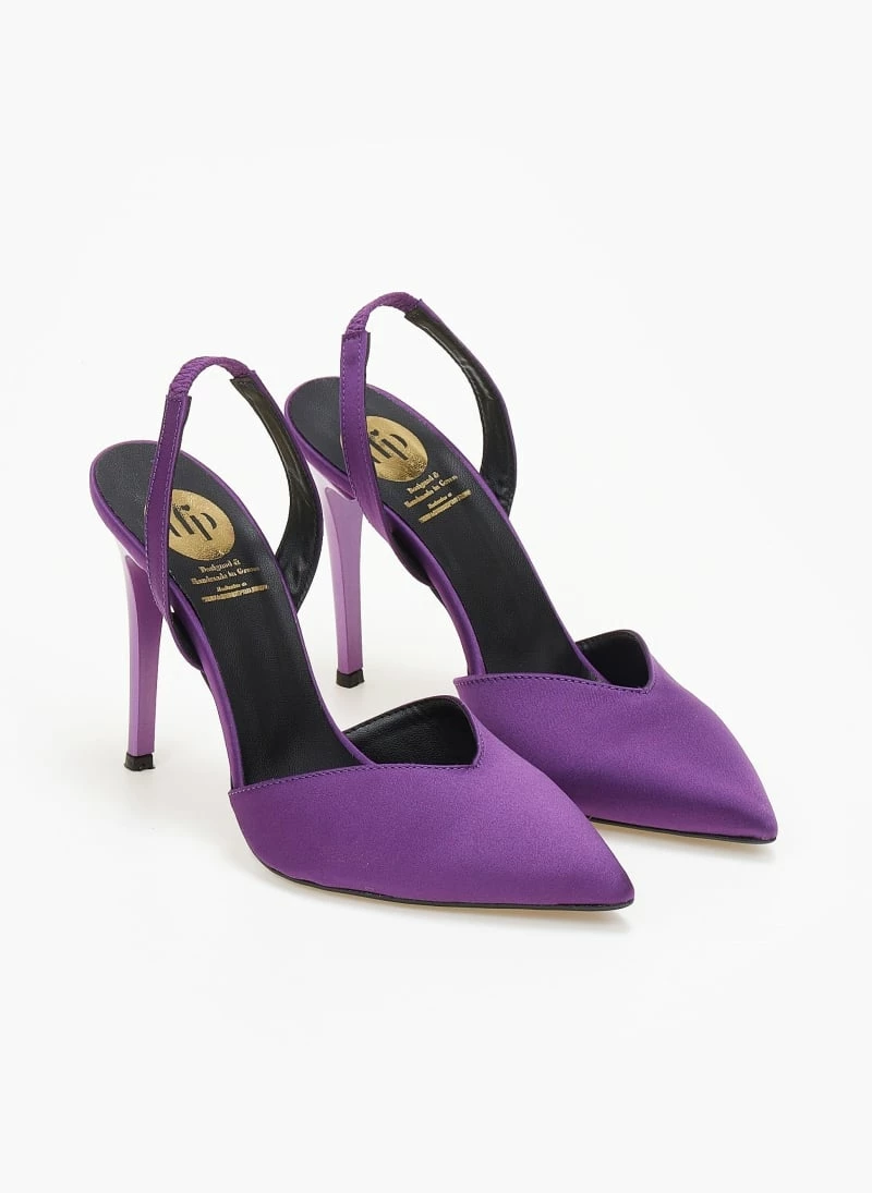 Γόβες σατέν με λουράκι Tfp - Μωβ - Image 6