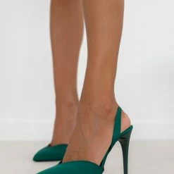 Γόβες σατέν με λουράκι Tfp - Κυπαρισσί