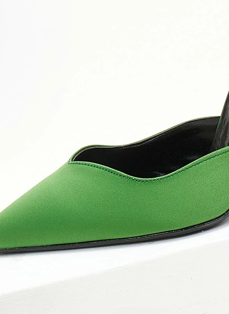 Γόβες σατέν με μπαρέτα Tfp - Πράσινο - Image 4