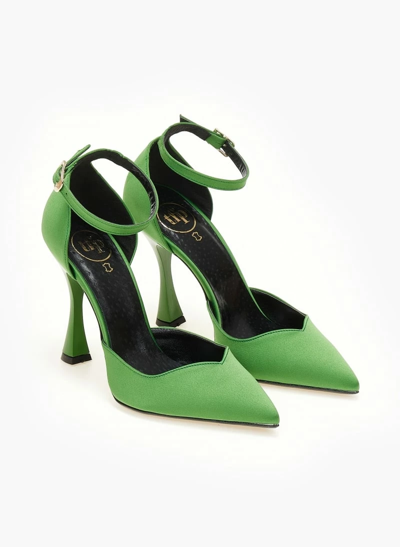 Γόβες σατέν με μπαρέτα Tfp - Πράσινο - Image 10