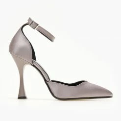 Γόβες σατέν με μπαρέτα Tfp - Ατσαλί