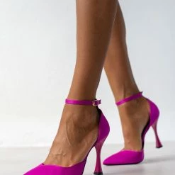 Γόβες σατέν με μπαρέτα Tfp - Magenta