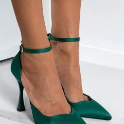 Γόβες σατέν με μπαρέτα Tfp - Κυπαρισσί