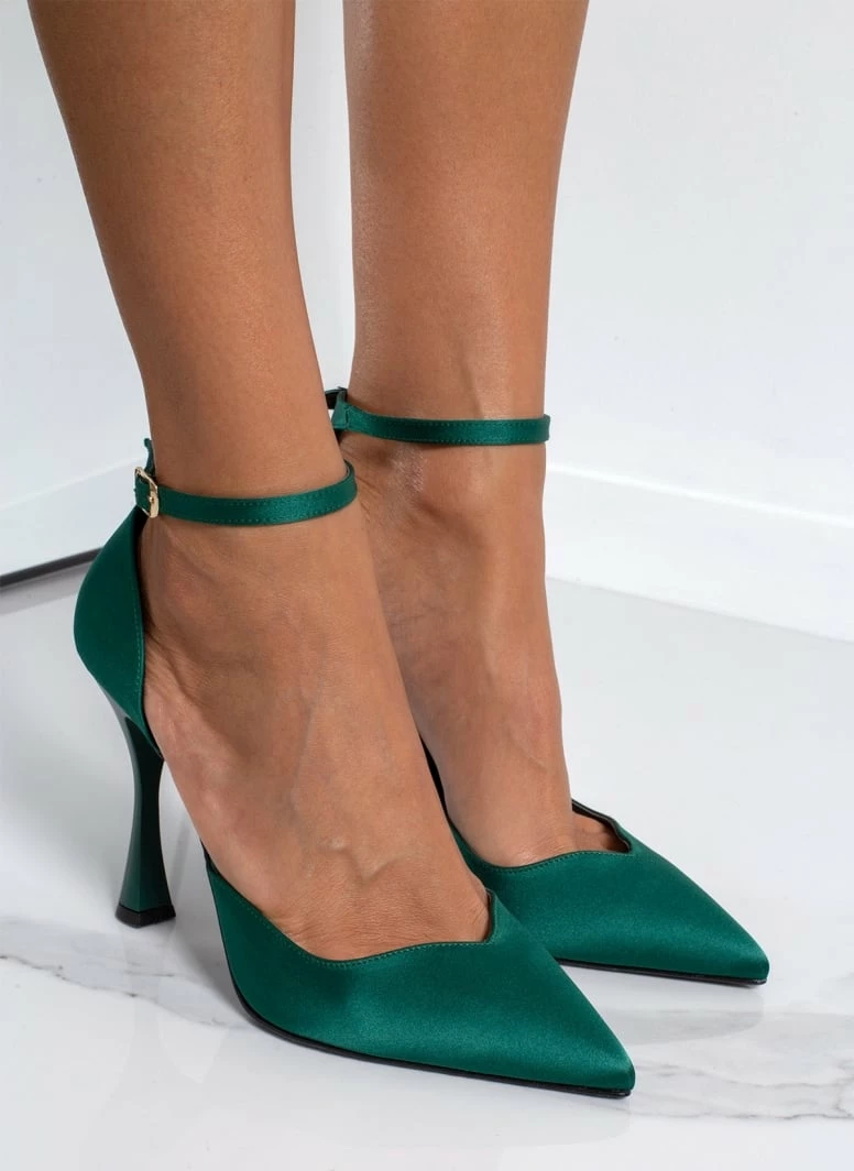 Γόβες σατέν με μπαρέτα Tfp - Κυπαρισσί