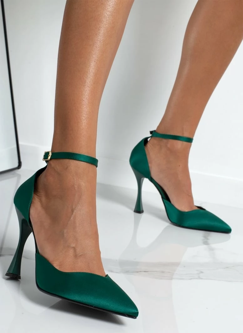 Γόβες σατέν με μπαρέτα Tfp - Κυπαρισσί - Image 5