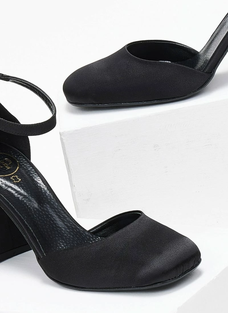 Γόβες σατέν με μπαρέτα Tfp - Μαύρο - Image 7