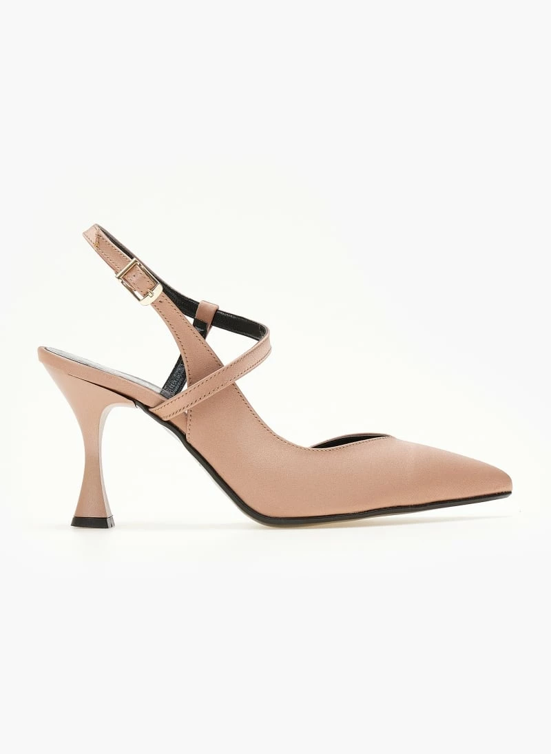 Γόβες σατέν μυτερές Tfp - Nude - Image 2