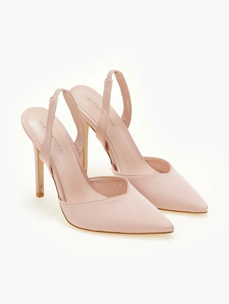 The Fashion Project Γόβες σατέν με λουράκι - Nude - Image 6