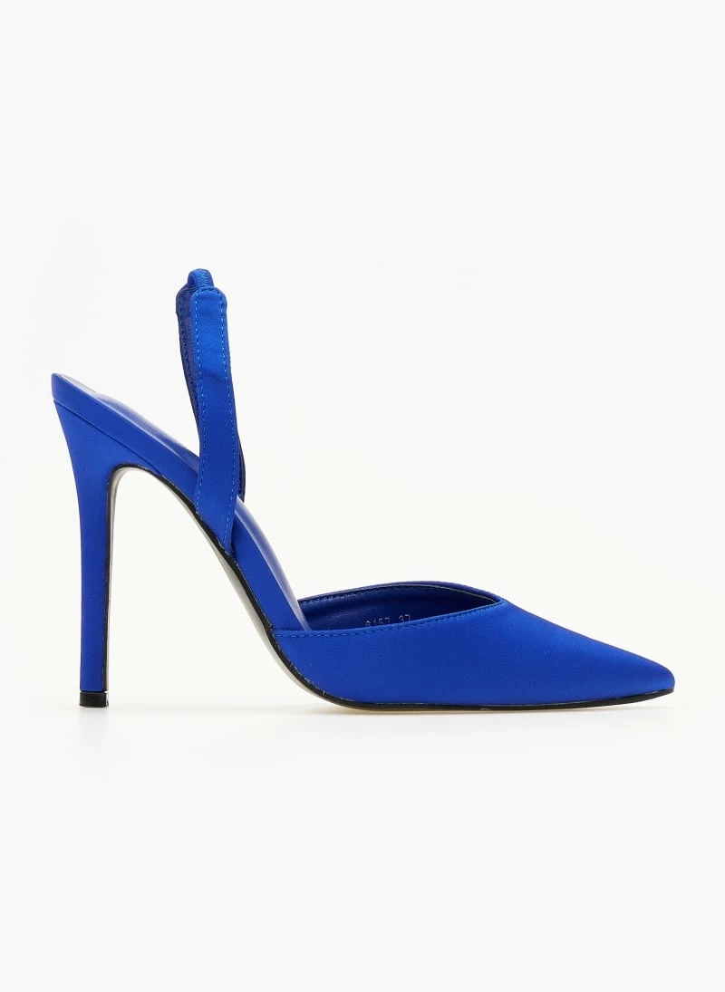 The Fashion Project Γόβες σατέν με λουράκι - Μπλε - Image 2