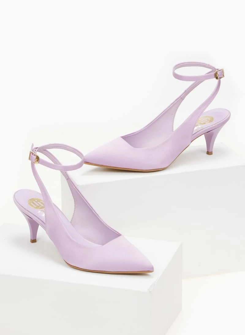 Γόβες σατέν με λουράκι Tfp - Λιλά - Image 2