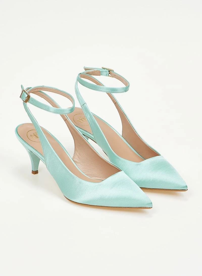 Γόβες σατέν με λουράκι Tfp - Βεραμάν - Image 3