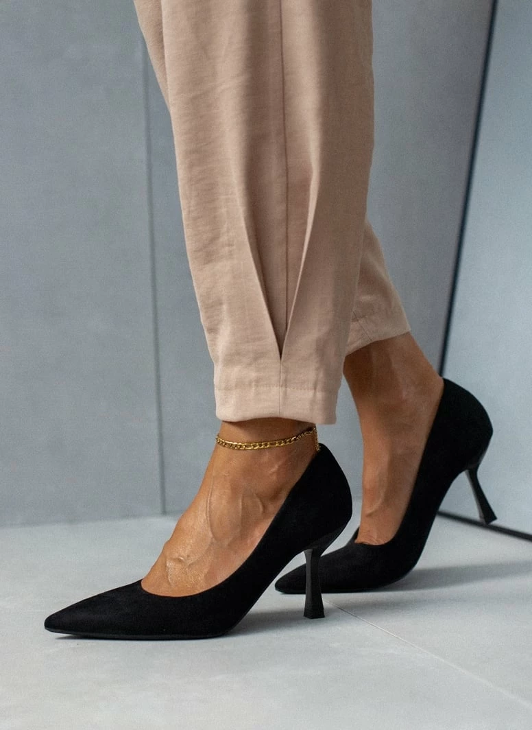 The Fashion Project Γόβες Suede με λεπτό τακούνι - Μαύρο - Image 7