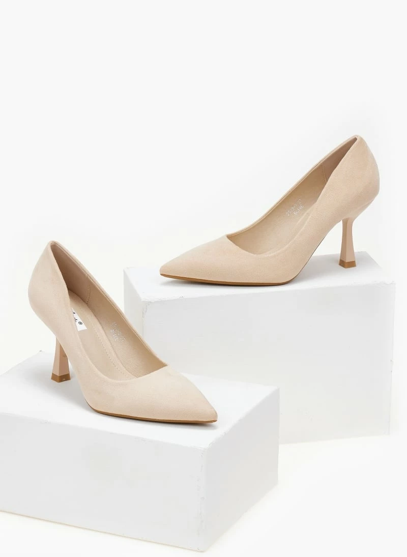 The Fashion Project Γόβες Suede με λεπτό τακούνι - Μπεζ - Image 3