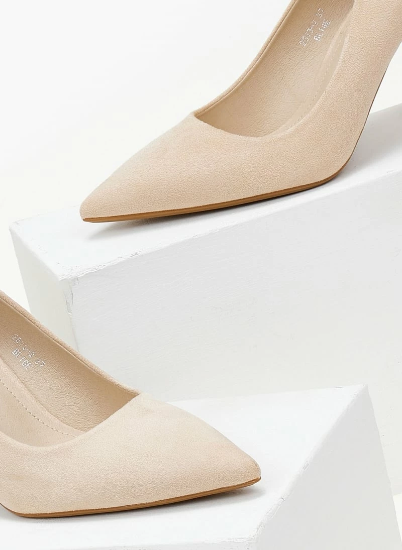 The Fashion Project Γόβες Suede με λεπτό τακούνι - Μπεζ - Image 5