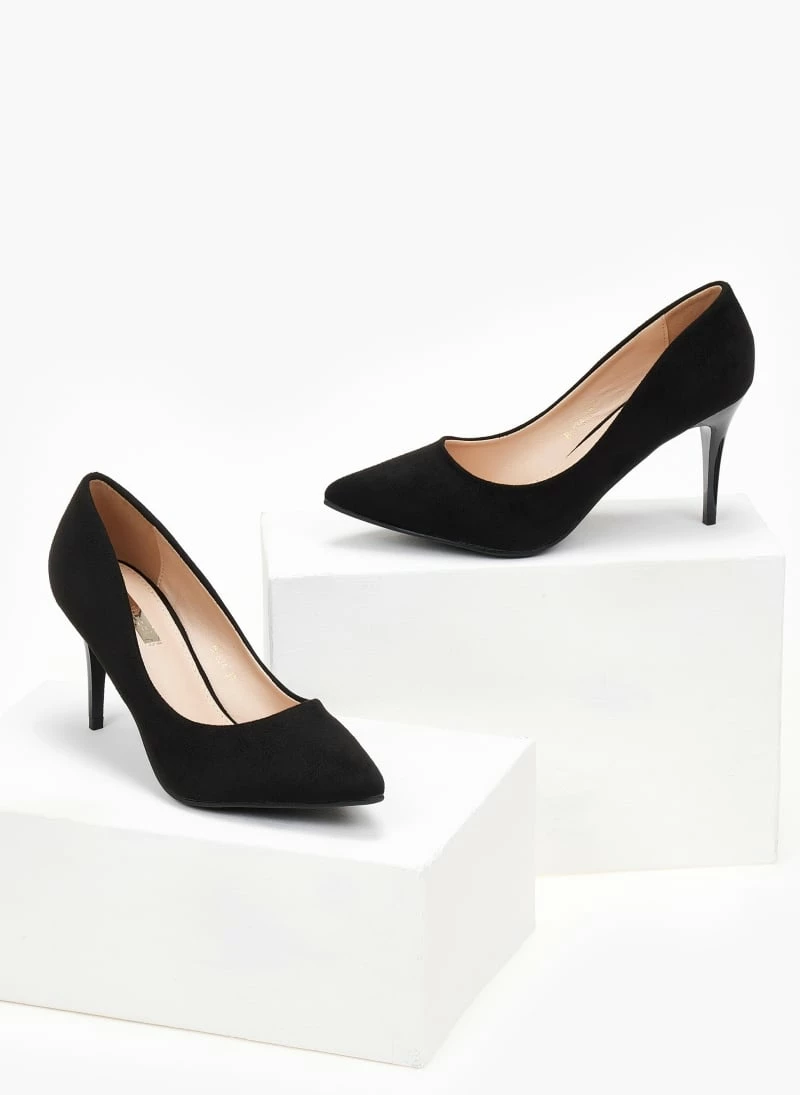 The Fashion Project Γόβες Suede μυτερές - Μαύρο - Image 3