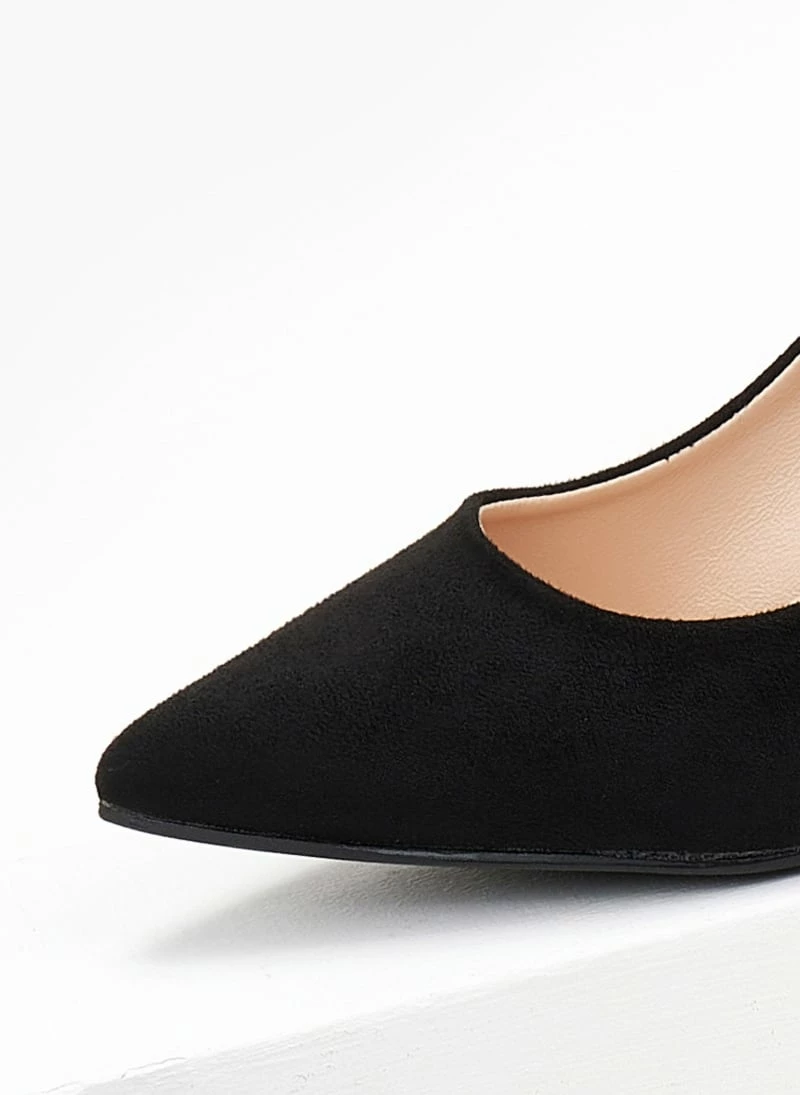 The Fashion Project Γόβες Suede μυτερές - Μαύρο - Image 2