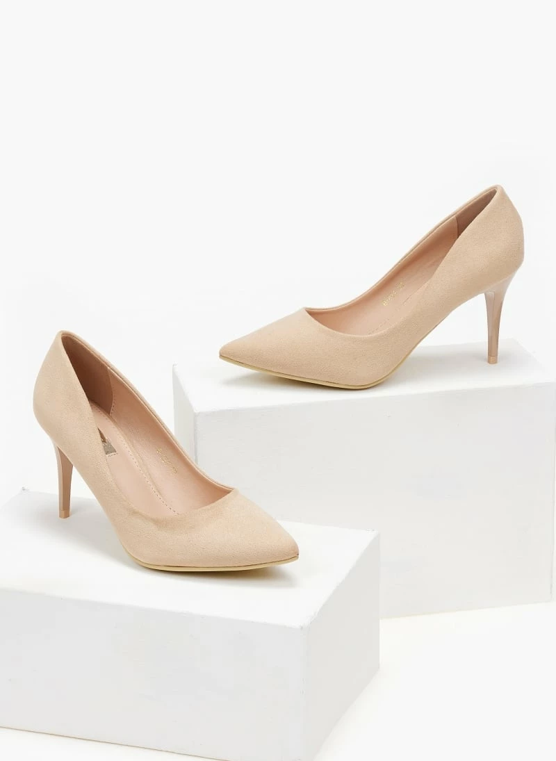 The Fashion Project Γόβες Suede μυτερές - Μπεζ - Image 5