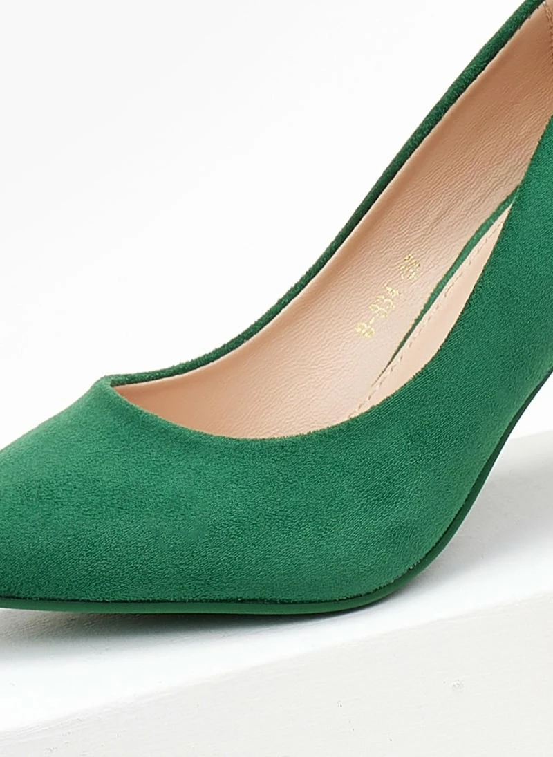 The Fashion Project Γόβες Suede μυτερές - Πράσινο - Image 2