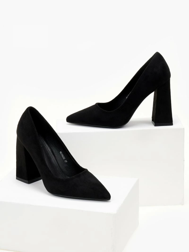 The Fashion Project Γόβες Suede με ντυμένο τακούνι - Μαύρο - Image 5