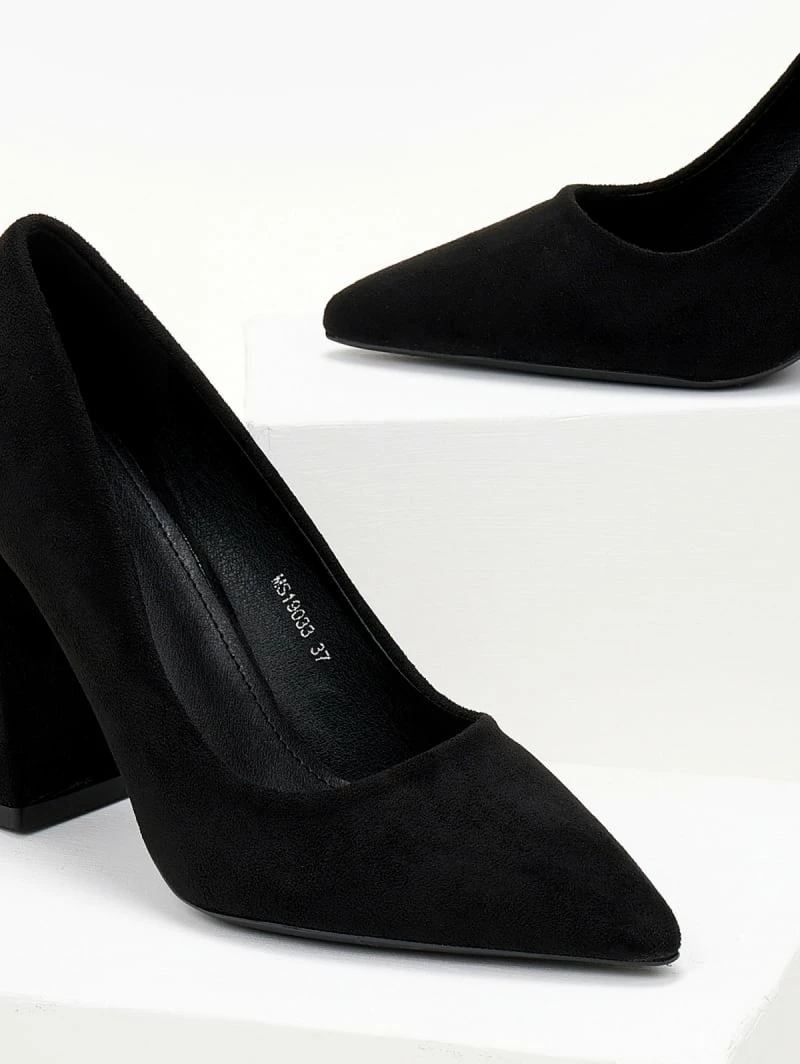 The Fashion Project Γόβες Suede με ντυμένο τακούνι - Μαύρο - Image 3